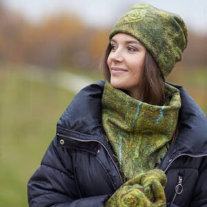 Курс «Двусторонний комплект аксессуаров: шапочка-бинни, шарф-снуд и варежки»