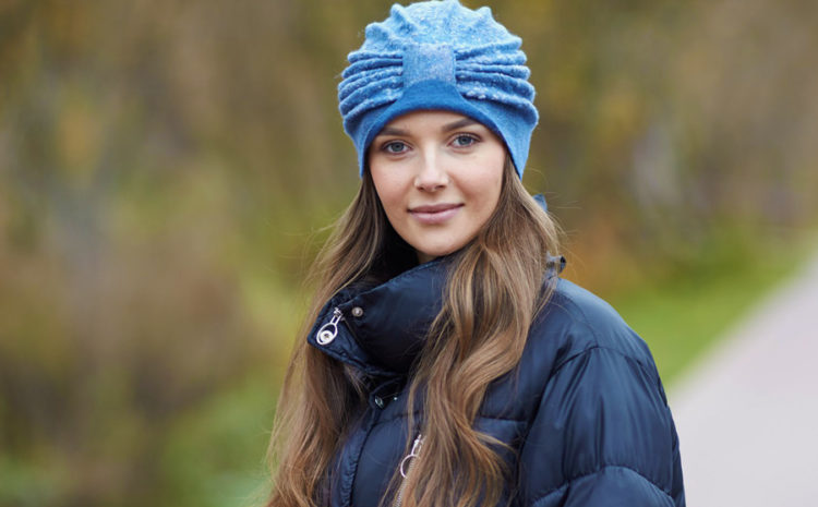 Курс «Шапка-чалма с декором из пряжи»