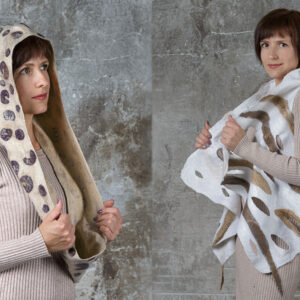 Аксессуары animalprint: жилет-трансформер, капюшоны, берет