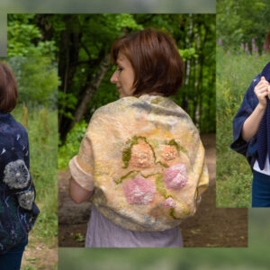 Курс «Кардиган-кокон и болеро в технике валяния»