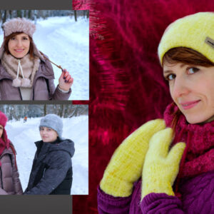 Пушистый курс+варежки