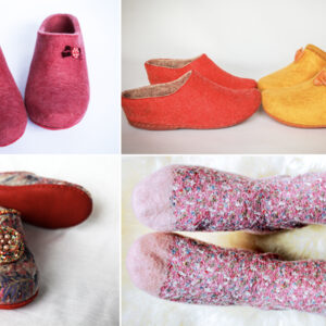 Алла Халайджи. Пакет курсов "Уютная зима-2": носочки+ нуно-тапочки+кломпы