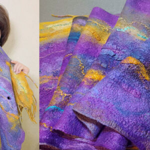 Шерстяной импрессионизм. Палантины: работа с цветом и фактурами