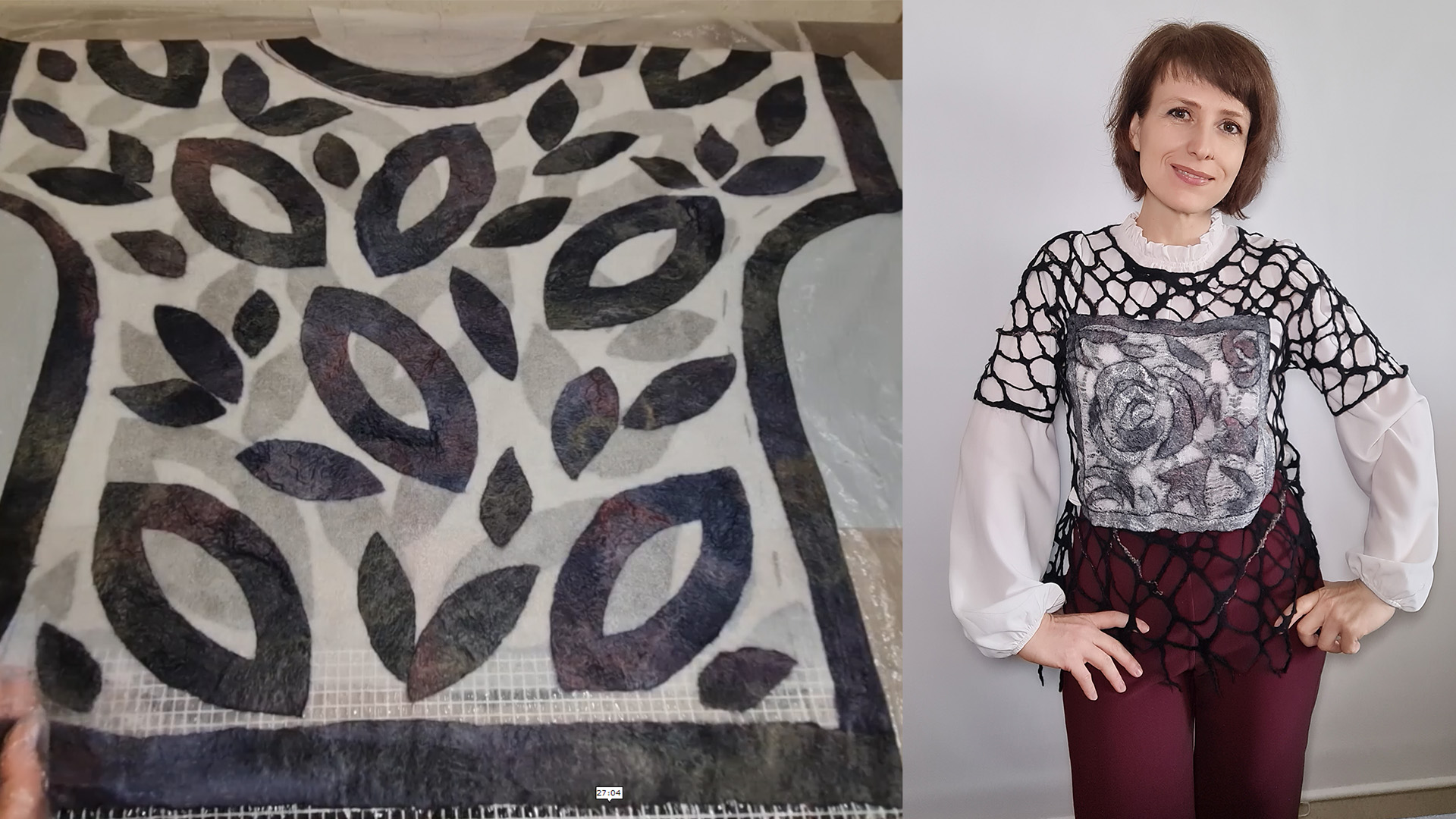 Эффектные туники c префельтом и сеткой